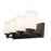 Z-Lite Soledad 4 Light Vanity, Matte Black/White