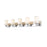 Z-Lite Soledad 5 Light Vanity, Chrome/White