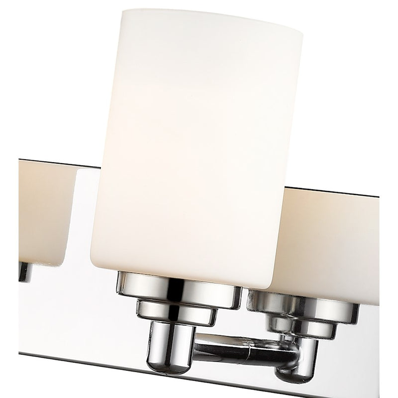 Z-Lite Soledad 5 Light Vanity, Chrome/White