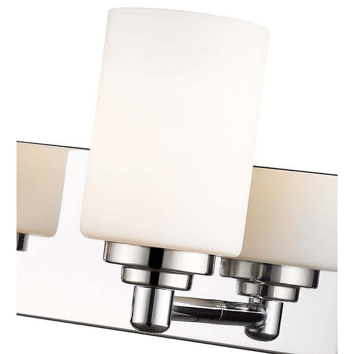 Z-Lite Soledad 5 Light Vanity, Chrome/White