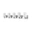 Z-Lite Soledad 5 Light Vanity, Chrome/White