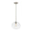 Z-Lite Harmony 1 Light 10" Pendant, Brushed Nickel, Clear - 486P10-BN