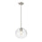 Z-Lite Harmony 1 Light 10" Pendant, Brushed Nickel/Clear