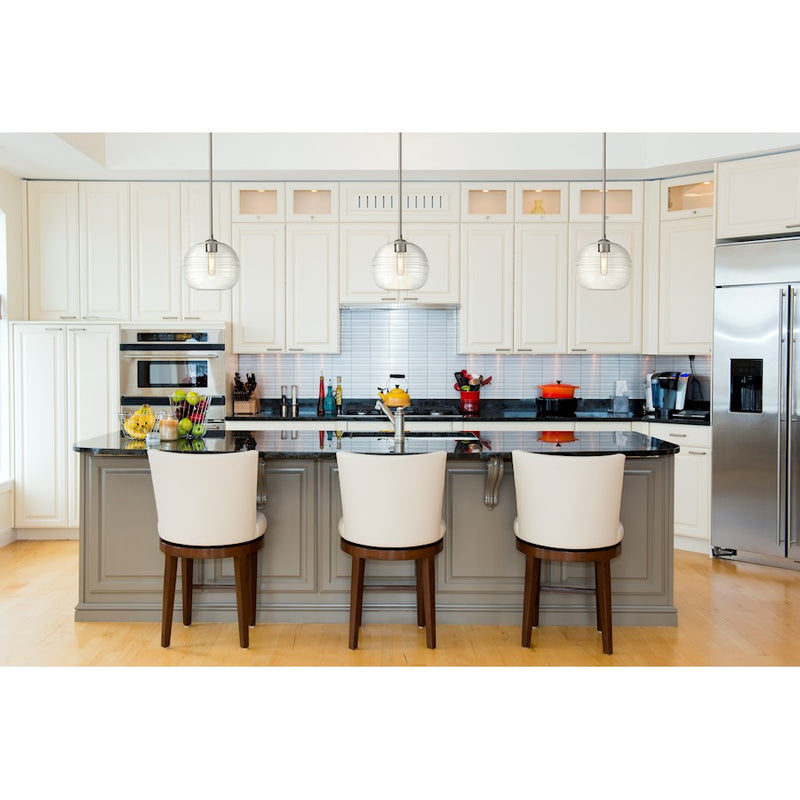 Z-Lite Harmony 1 Light 10" Pendant, Brushed Nickel/Clear