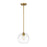 Z-Lite Harmony 1 Light 10" Pendant, Olde Brass/Clear