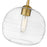 Z-Lite Harmony 1 Light 10" Pendant, Olde Brass/Clear