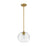 Z-Lite Harmony 1 Light 10" Pendant, Olde Brass/Clear