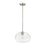 Z-Lite Harmony 1 Light 14" Pendant, Brushed Nickel, Clear - 486P14-BN