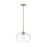 Z-Lite Harmony 1 Light 14" Pendant, Brushed Nickel/Clear