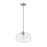 Z-Lite Harmony 1 Light 14" Pendant, Brushed Nickel/Clear