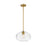 Z-Lite Harmony 1 Light 14" Pendant, Olde Brass, Clear - 486P14-OBR