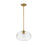Z-Lite Harmony 1 Light 14" Pendant, Olde Brass/Clear