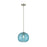 Z-Lite Harmony 1 Light 10" Pendant, Brushed Nickel, Blue - 487P10-BN