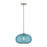 Z-Lite Harmony 1 Light 14" Pendant, Brushed Nickel/Blue