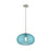 Z-Lite Harmony 1 Light 14" Pendant, Brushed Nickel/Blue