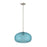 Z-Lite Harmony 1 Light 14" Pendant, Brushed Nickel/Blue