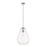 Z-Lite Ayra 1 Light 16.75" Pendant, Brushed Nickel, Clear - 488P12-BN