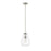 Z-Lite Ayra 1 Light 11.75" Pendant, Brushed Nickel/Clear