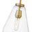 Z-Lite Ayra 1 Light 11.75" Pendant, Olde Brass/Clear