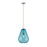 Z-Lite Ayra 1 Light 16.75" Pendant, Brushed Nickel, Blue - 489P12-BN
