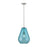 Z-Lite Ayra 1 Light 16.75" Pendant, Brushed Nickel/Blue