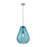 Z-Lite Ayra 1 Light 16.75" Pendant, Brushed Nickel/Blue