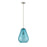 Z-Lite Ayra 1 Light 16.75" Pendant, Brushed Nickel/Blue