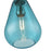 Z-Lite Ayra 1 Light 11.75" Pendant, Brushed Nickel/Blue