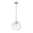 Z-Lite Chloe 1 Light 10" Pendant, Brushed Nickel/Clear