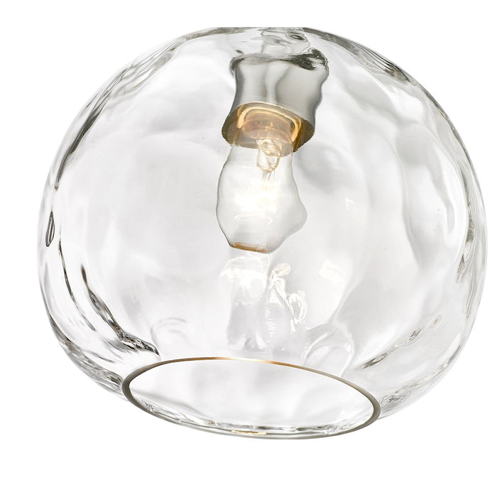 Z-Lite Chloe 1 Light 10" Pendant, Brushed Nickel/Clear