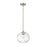 Z-Lite Chloe 1 Light 10" Pendant, Brushed Nickel/Clear