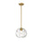 Z-Lite Chloe 1 Light 10" Pendant, Olde Brass, Clear - 490P10-OBR