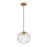 Z-Lite Chloe 1 Light 10" Pendant, Olde Brass/Clear