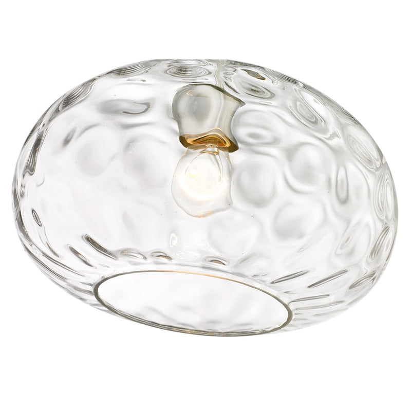 Z-Lite Chloe 1 Light 14" Pendant, Brushed Nickel/Clear