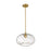 Z-Lite Chloe 1 Light 14" Pendant, Olde Brass/Clear