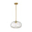 Z-Lite Chloe 1 Light 14" Pendant, Olde Brass/Clear
