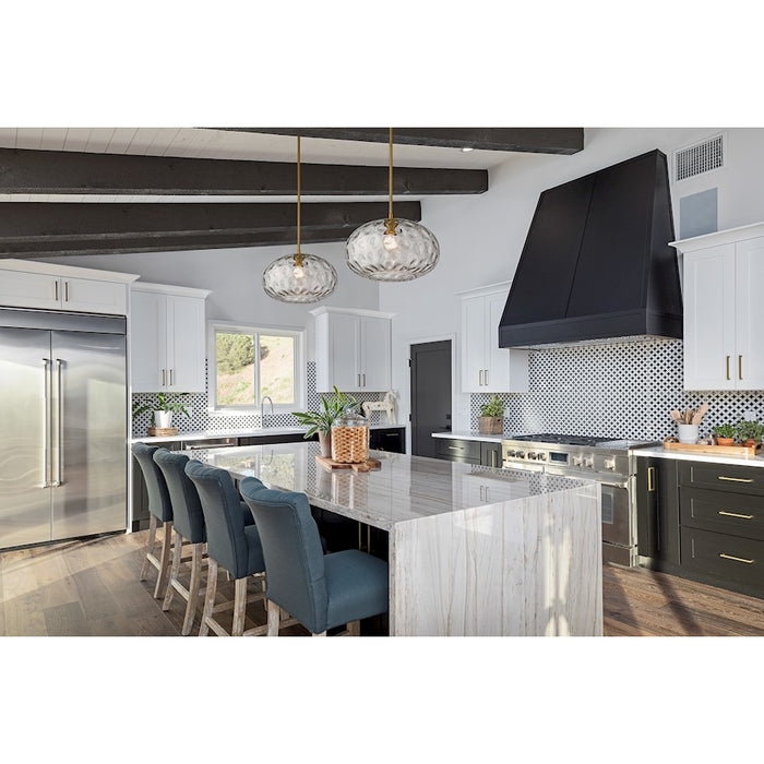 Z-Lite Chloe 1 Light 14" Pendant, Olde Brass/Clear