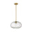 Z-Lite Chloe 1 Light 14" Pendant, Olde Brass/Clear