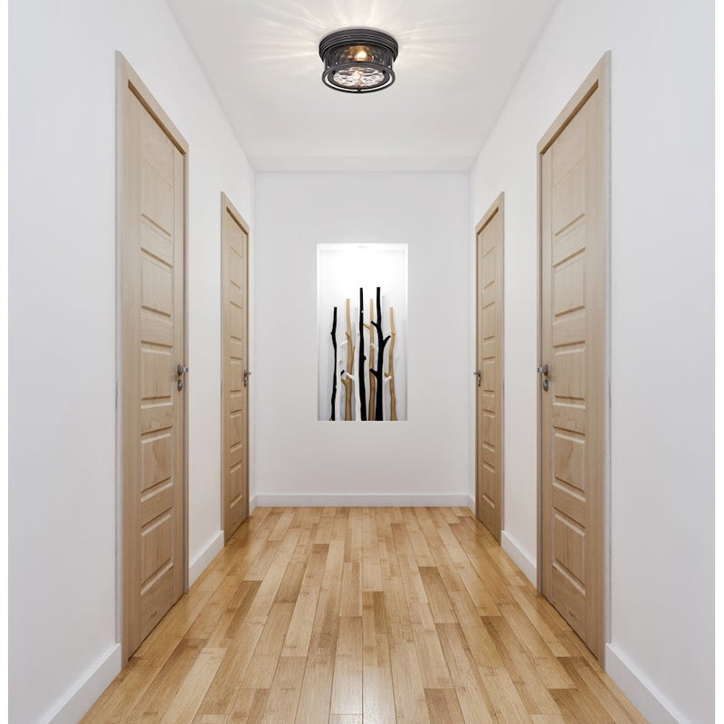 Z-Lite Clarion Flush Mount, Clear