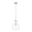 Z-Lite Bon Air 1 Light 10" Pendant, Brushed Nickel/Clear - 496P10-BN