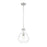 Z-Lite Bon Air 1 Light 10" Pendant, Brushed Nickel/Clear