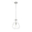 Z-Lite Bon Air 1 Light 10" Pendant, Brushed Nickel/Clear