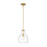 Z-Lite Bon Air 1 Light 10" Pendant, Modern Gold/Clear - 496P10-MGLD