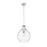 Z-Lite Bon Air 1 Light 13" Pendant, Brushed Nickel/Clear