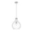 Z-Lite Bon Air 1 Light 13" Pendant, Brushed Nickel/Clear