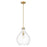 Z-Lite Bon Air 1 Light 13" Pendant, Modern Gold/Clear - 496P13-MGLD