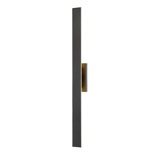 Z-Lite Stylet 4 Light 48" Outdoor Wall Light, Sand Black/White - 5006-48BK-LED