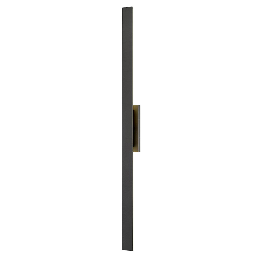 Z-Lite Stylet 4 Light 72" Outdoor Wall Light, Sand Black/White - 5006-72BK-LED