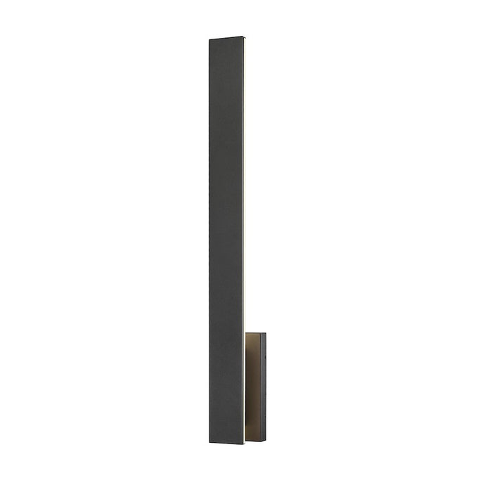 Z-Lite Stylet 2 Light 36" Outdoor Wall Light, Sand Black/White - 5007-36BK-LED