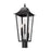 Z-Lite Gannon 3Lt 10" Outdoor Post/Round, Black/Beveled